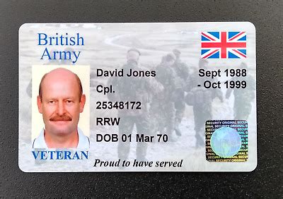 The veterans identification card (vic) is an identification card issued by the u.s. VETERAN KEEP SAKE Card Badge Pin Army Navy RAF Regt Royal ...