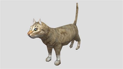 Cat Ps1 Low Poly Rigged Download Free 3d Model By Wersaus33