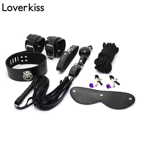 Loverkiss Pcs Kit Adult Sex Restaints Bdsm Set Bondage Rope Handcuffs