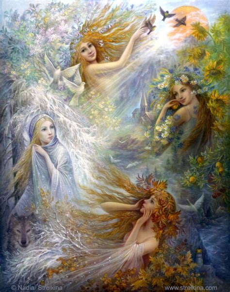 Seasons By Fantasy Fairy Angel On Deviantart