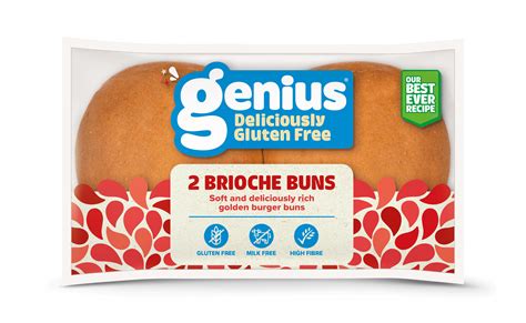 Genius Brioche Buns Prebiotic Fiber And Gluten Free