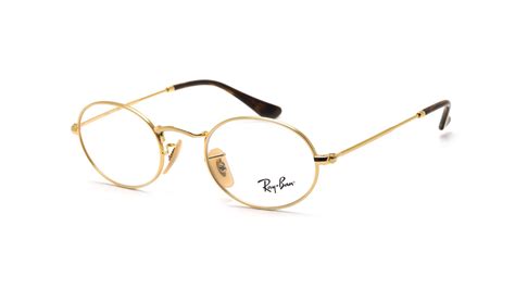 lunettes de vue ray ban oval or rx3547 rb3547v 2500 48 21 small en stock prix 79 90