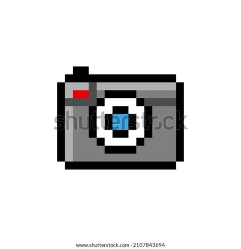 8 Bit Pixel Camera Illustration Isolated Stock Illustration 2107843694