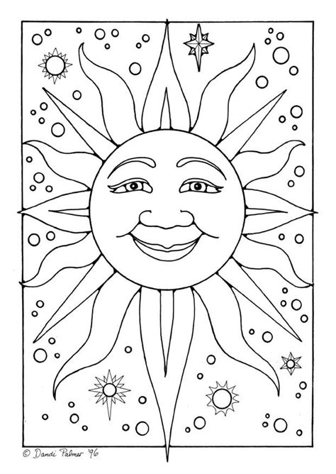 Pin by Kim Kirby Doyle on BOS | Sun coloring pages, Moon coloring pages, Summer coloring pages