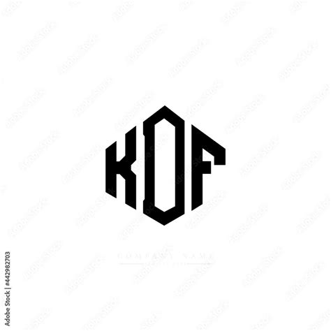 Kdf Letter Logo Design With Polygon Shape Kdf Polygon Logo Monogram