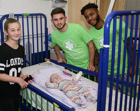 Manchester City Players Visit Royal Manchester Childrens Hospital