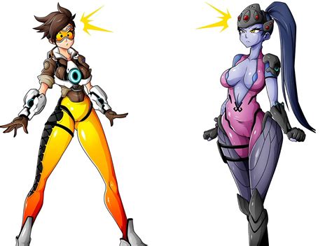 Tracer And Widowmaker By Witchking Overwatch Know Your Meme