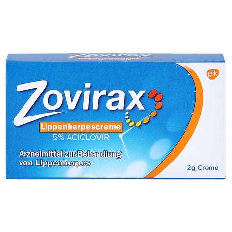 Zovirax Lippenherpescreme 2 Gramm N1 Kaufen Medpex