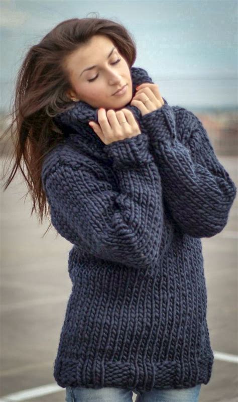 Chunky Wool Turtleneck Sweater Beautiful Womens Sweaters Chunky
