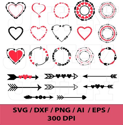 Heart Monogram Frame Svg 136 Svg Png Eps Dxf In Zip File Free Svg