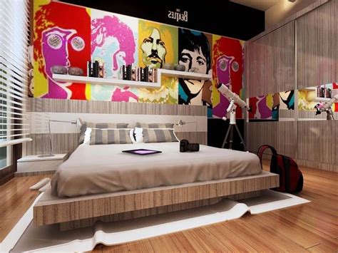 Bedroom Pop Art Bedroom For Young People Cool Pop Art Bedroom With