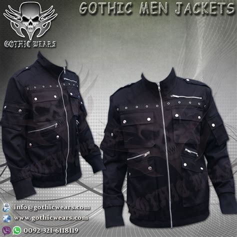GOTHIC MEN,S JACKETS Artical No: GW-1314 Gothic Men Coats Gothic Women Coats Gothic Men Jackets ...