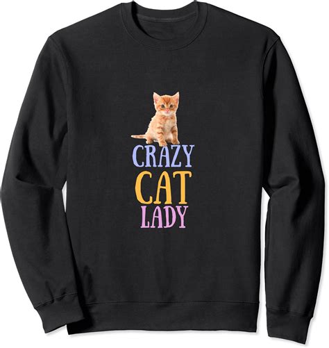 Funny Cat Tshirt For Women Cat Lovers T Sweatshirt Uk
