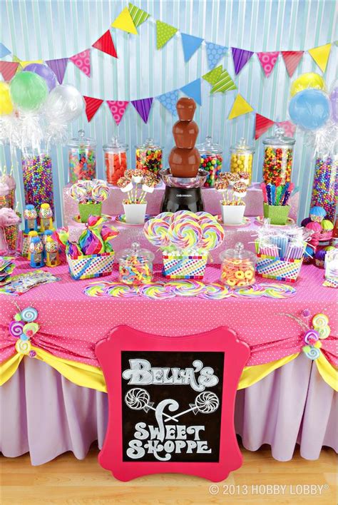 Hobbylobby Projects Sweet Talk Candy Birthday Party Candy Bar