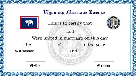 Wyoming Marriage License License Lookup