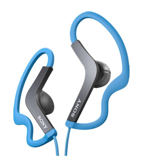 Sony Mdr As200 Sports In Ear Headphones Without Mic Blue Buy Sony