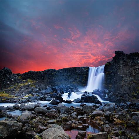 Öxarárfoss By Snorri Gunnarsson 500px Waterfall Thingvellir