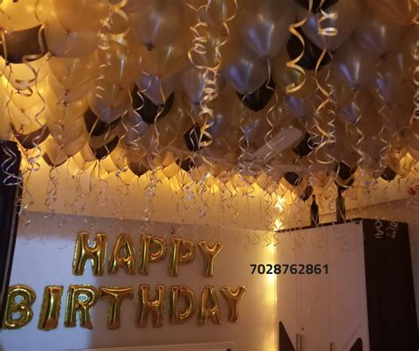Ideas for surprising your husband on his birthday party. Romantic Room Decoration For Surprise Birthday Party in ...