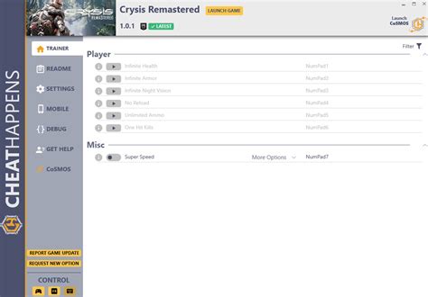 Crysis Remastered V130 Trainer 7 Cheats And Codes Pc Games Trainers