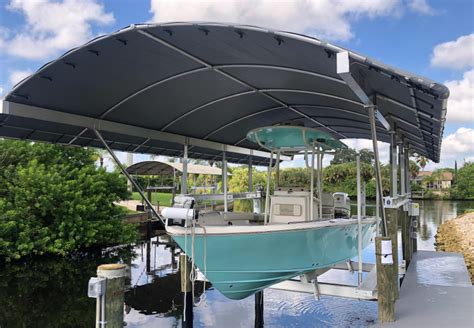 Narrow boat covers & canopies come in lots of shapes and sizes a canopy can provide vital space on a narrow boat and come in a range of shapes and sizes. Waterway Boat Lift Covers - Florida's Finest Boat Lift Covers
