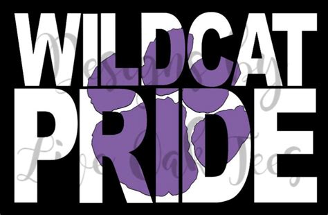 Wildcat Pride Paw Cutout Svg File Updated Etsy Israel