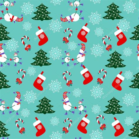 Here are a few of the printable christmas wrappers or papers that you can use for free. Christmas Seamless Pattern — Stock Vector © margolana ...
