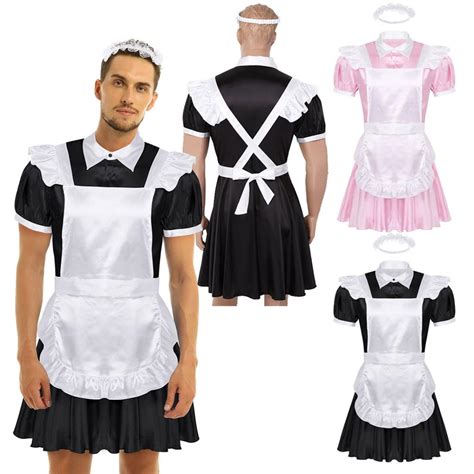 cheap mens sissy maid cosplay uniform outfit french apron maid servant