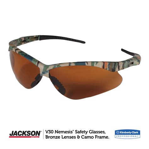 buy kleenguard formerly jackson safety v30 nemesis safety glasses 19644 bronze lenses with