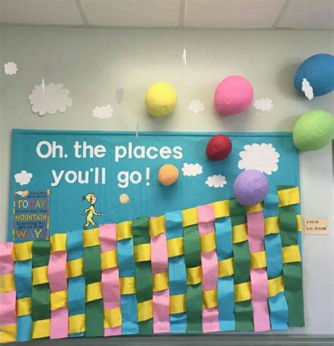 dr seuss week bulletin board book oh the places you ll go by kl and jg dr seuss week dr