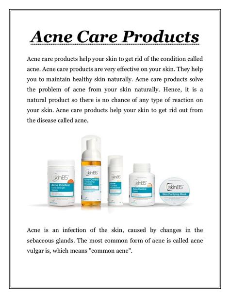 Acne Care Products