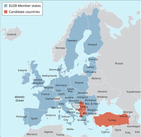 Countries In The Eu Map World Map