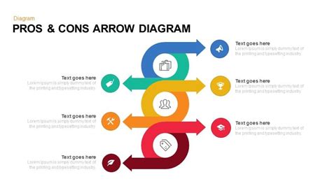 Pros Cons Arrow Diagram Powerpoint Powerpoint Templates Diagram