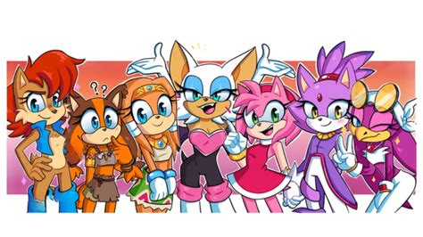 Top 10 Hottest Sonic Girls Strength And Evolution Of Sonic