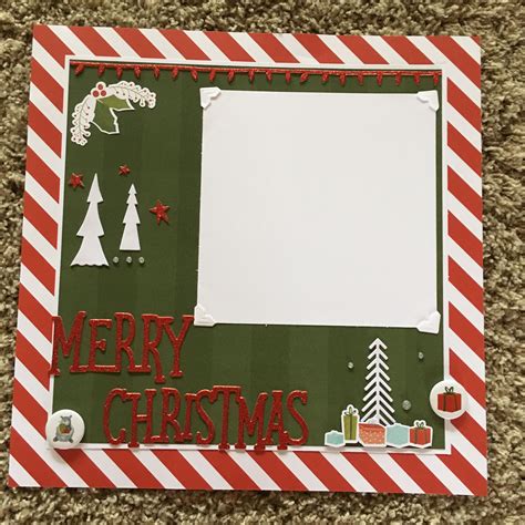 Beary Christmas Layout For A 5x5 Picture Christmas Layouts Close To