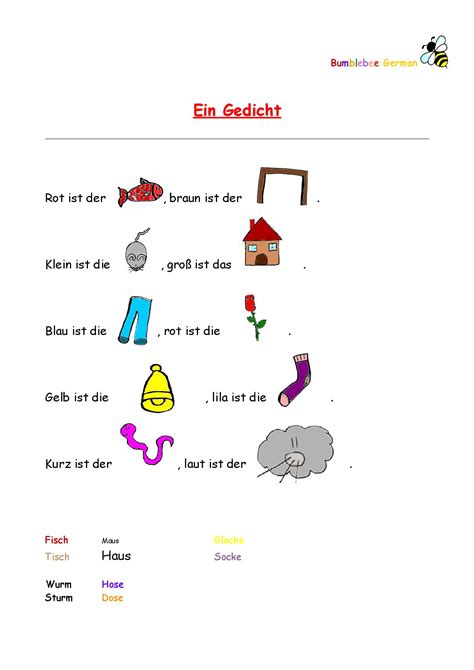German Worksheets For Beginners Printable Word Searches