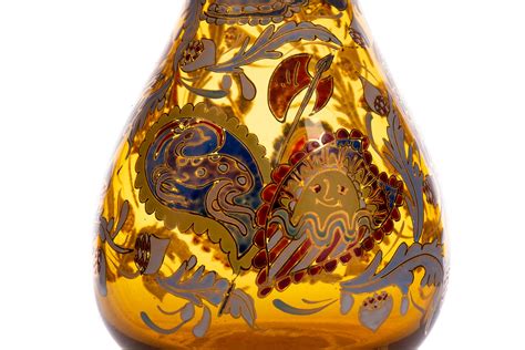 Lot 737 A Ludwig Moser And Son Amber Glass Vase