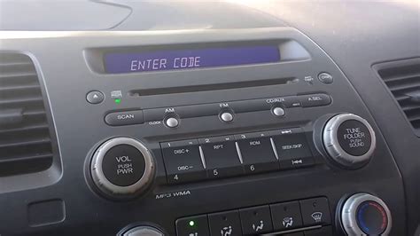 (for example, if your honda civic radio code is 44771, you would press 4 twice, 7 twice, and 1 once.) that's it! Desbloqueio do Codigo "Enter Code" do rádio do Honda New ...