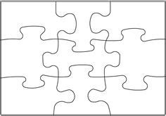 printable blank puzzle piece template school pinterest