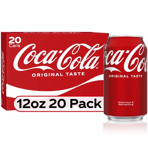 Coca Cola Soda Pop 12 Fl Oz 20 Pack Cans