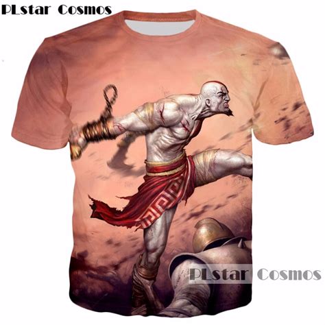 Plstar Cosmos 2017 Summer Hipster 3d T Shirt Classic Game God Of War Print For Men Women Casual