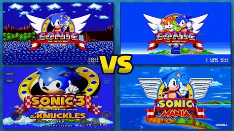 Sonic Mania Vs Sonic 1 2 3 Cd And Knuckles All Comparisons Youtube