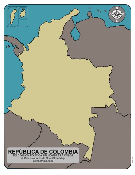 Mapa De Colombia Con Nombres Para Imprimir En Pdf 2021 Images