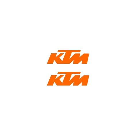 Pair Of Ktm Logo Stickers Orange Color Mm 120 X 40 2pcs € 858