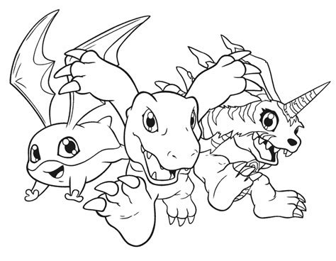 Dibujos De Digimon Para Colorear Pintar E Imprimir Gratis