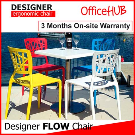 Qoo10 Plastic Chair Flow ★ Stackable ★ Stacking ★ Dining ★ Pantry
