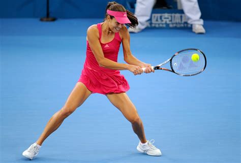 Ana Ivanovics Upskirt Shots In Brisbane International Tennis