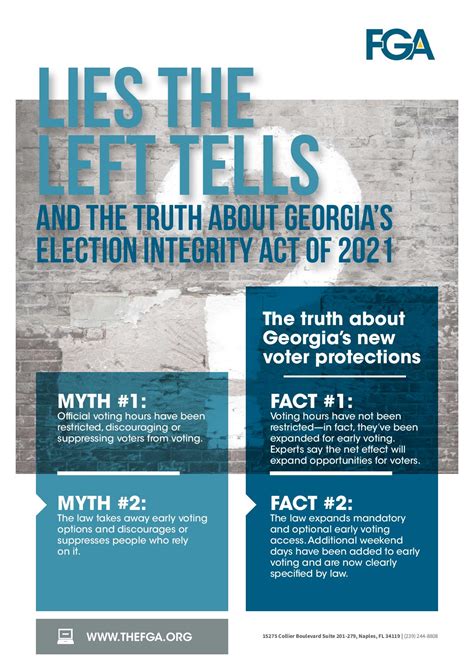 Lies The Left Tells And The Truth About Georgias Election Integrity