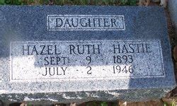 Hazel Ruth Hastie Memorial Find A Grave