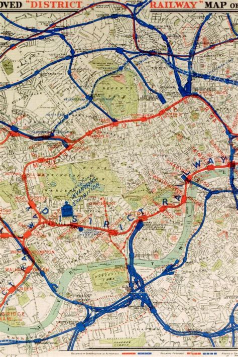 This Gallery Looks At The Evolution Of The London Underground Map Or