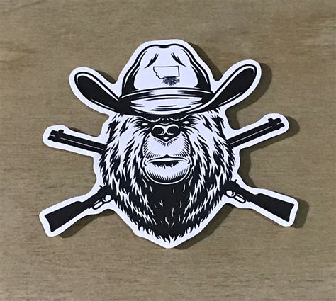 Bubba Bear Decal My Montana Roots